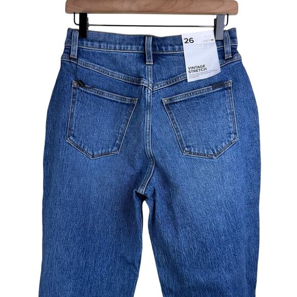 Joe’s Jeans NWT The Peggy Jean Medium Wash Pleated Vintage Straight Jeans - Picture 4 of 9